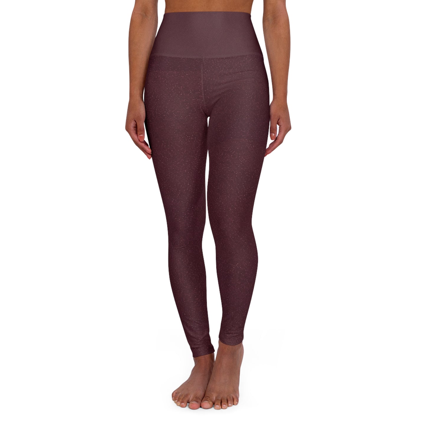 Purple Bronze Yoga Leggings