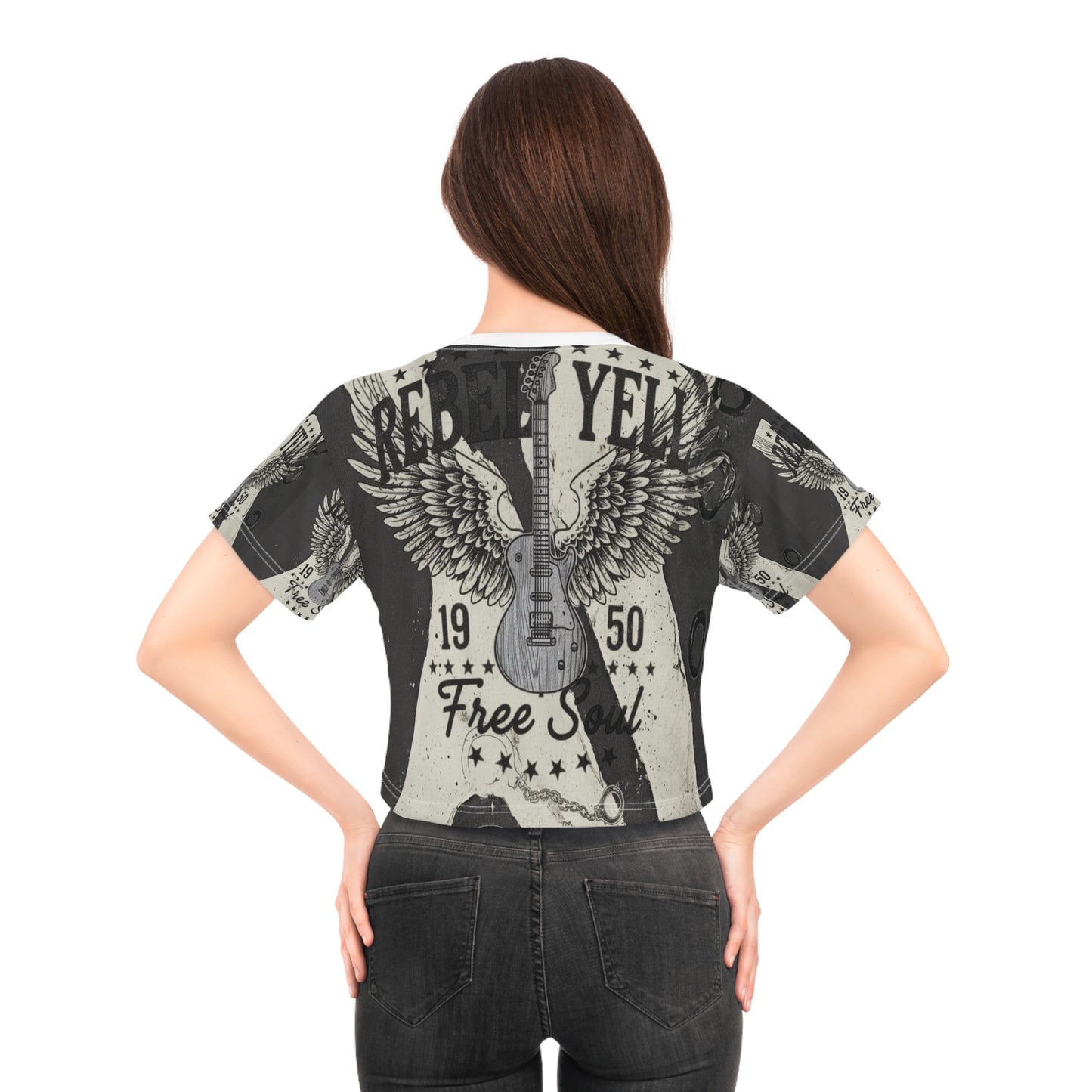 Vintage Rock Graphic Crop Tee