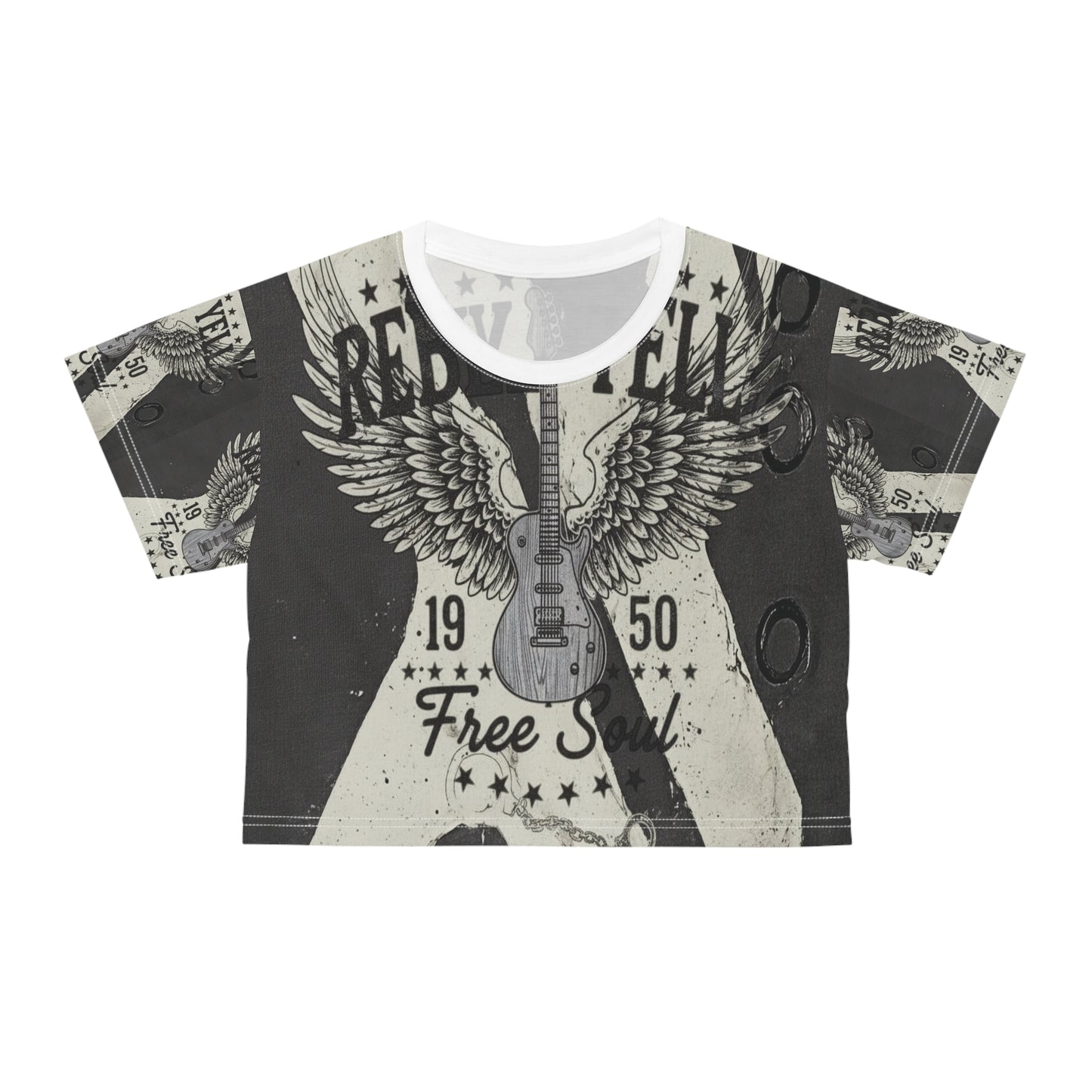 Vintage Rock Graphic Crop Tee