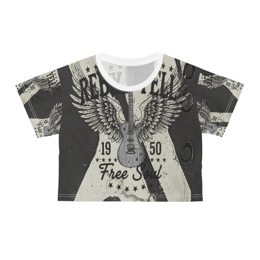 Vintage Rock Graphic Crop Tee
