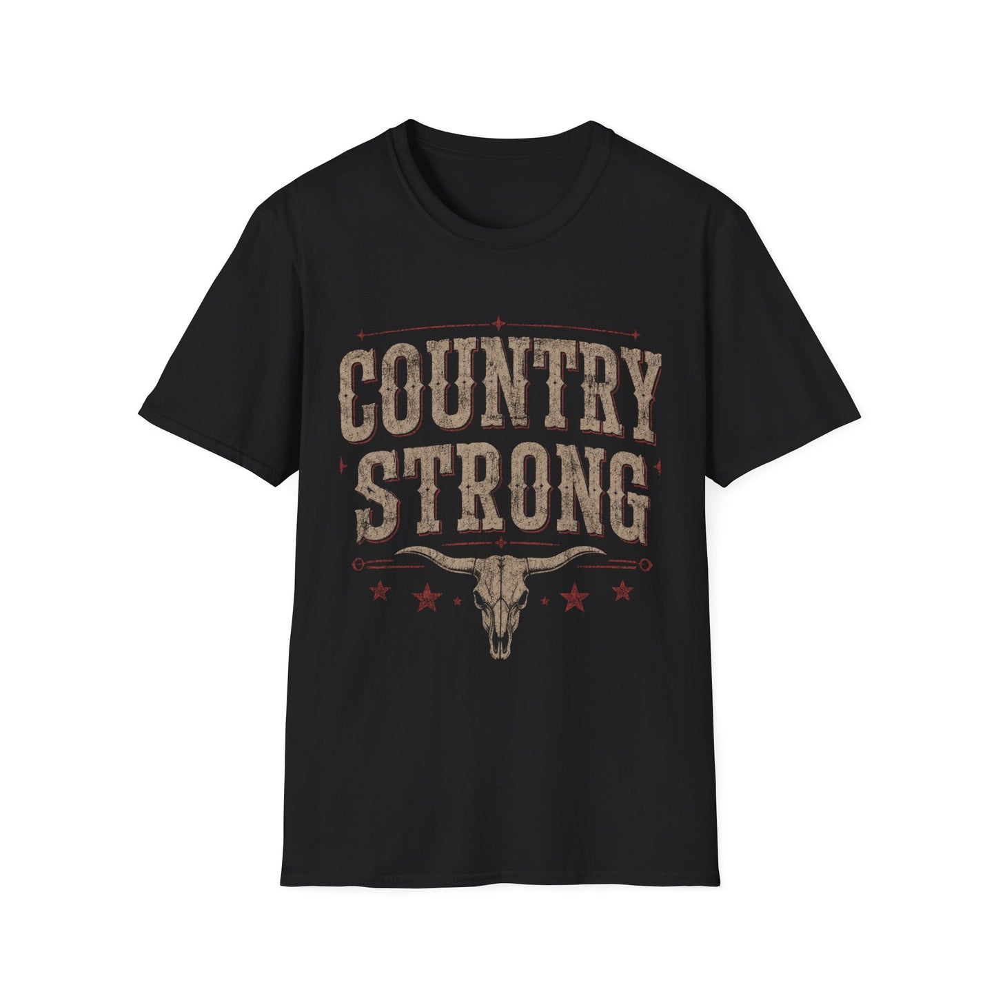Country Strong T-Shirt — Western Cowgirl Retro Logo Tee