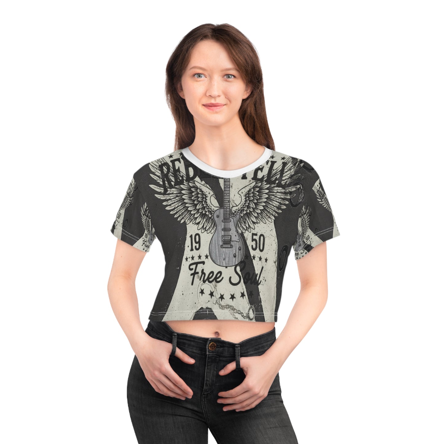 Vintage Rock Graphic Crop Tee