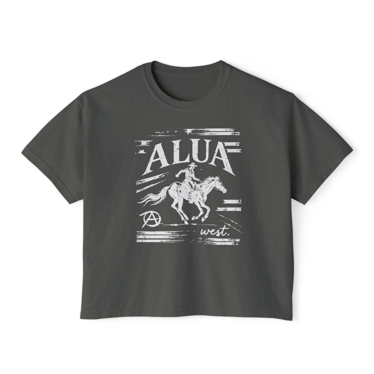 Alua Surf Women's Boxy Tee — Vintage Wave Graphic Tee