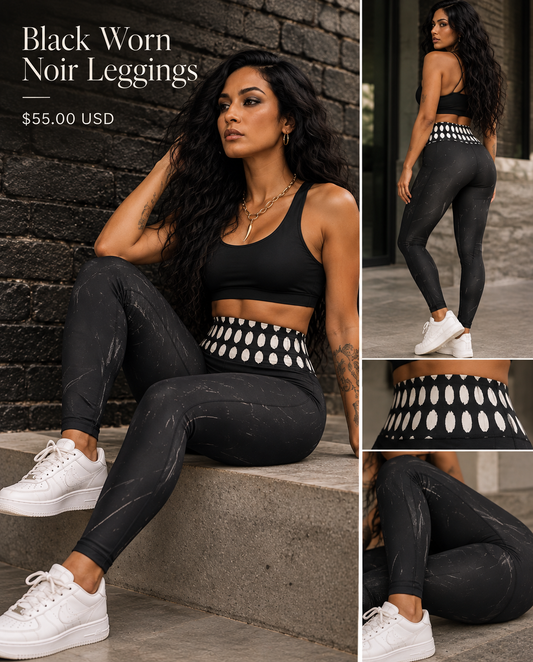 Black  Worn Noir Leggings
